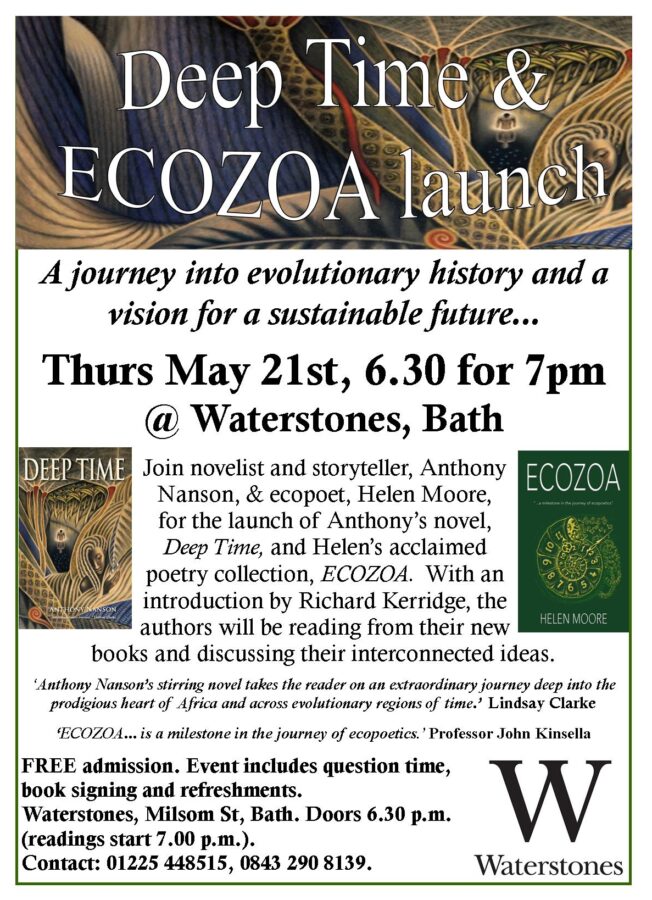 flyer for Ecozoa and Deep-time-Launch