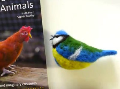Blue tit from Making Felted Animals