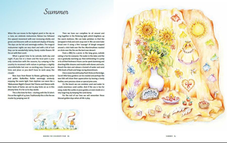 Making the Children's Year spread p87