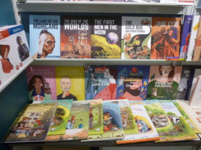 Hawthorn Press books on display at the Frankfurt book fair