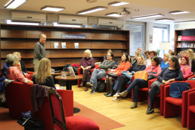 Slovenian book launch Healing Stories