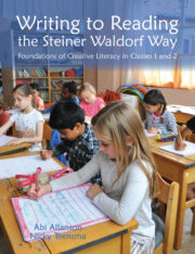 front cover of Writing to Reading the Steiner Waldorf Way: Foundations of creative literacy in classes 1 and 2, by Abi Allanson and Nicky Teensma