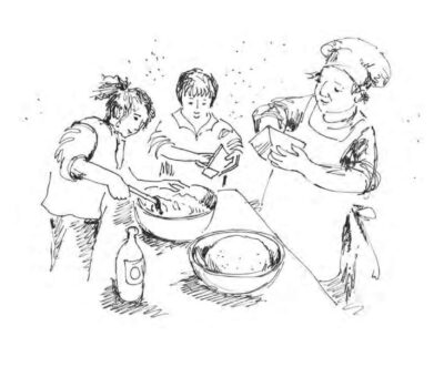 Baking with children