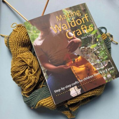 Making Waldorf Crafts book with knitting