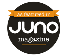 As featured in Juno magazine badge