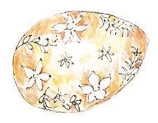 tie-dyed egg