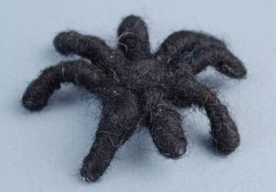 needle felted spider