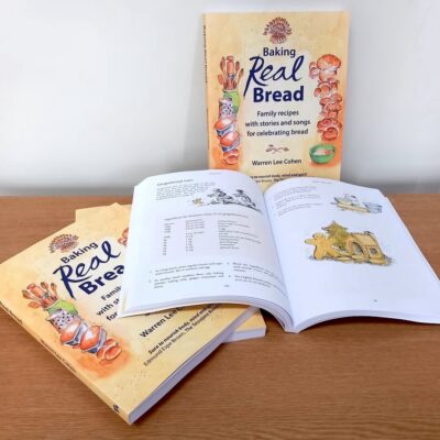 Copies of the book Baking Real Bread