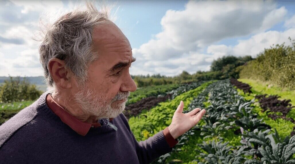 Bill Sutherland at Huxhams Cross Farm