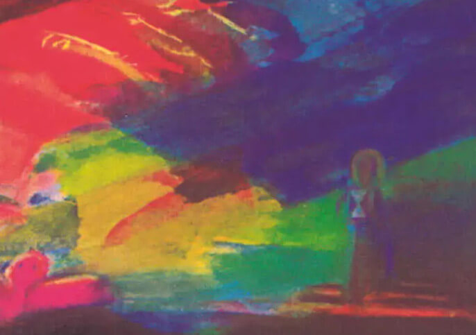 section from the cover of Humanity on the Threshold