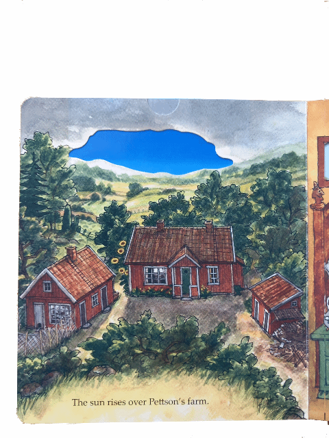 Pettson's house at sunrise